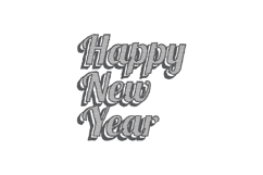 New year day lettering typography art graphic Product Image 1