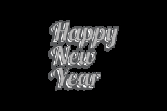 New year day lettering typography art graphic Product Image 2