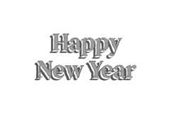 New year day lettering typography art isolated Product Image 1