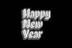 New year day lettering typography art vector Product Image 2