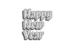 New year day lettering typography art vector Product Image 1
