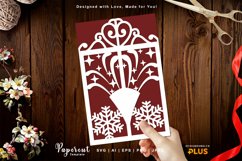 Fireworks & Snowflake in Gate, New Year's Greeting Card Product Image 1