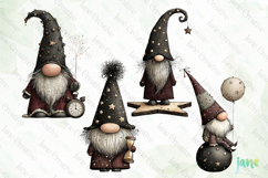 New Year Gnomes Clipart Product Image 1