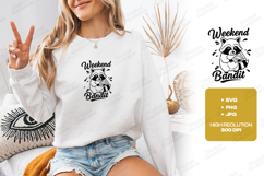 Weekend Bandit Raccoon SVG Cute Pizza Funny Graphic Design Product Image 2