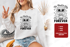 Too Tired To Care Owl SVG PNG JPG Funny Coffee Shirt Art Product Image 2