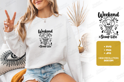 Weekend Scoop Life Ice Cream SVG PNG JPG Cute Food Art Product Image 2