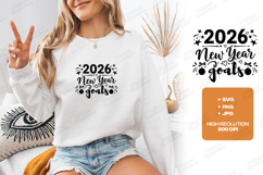 New Year Goals 2026 SVG Shirt Design Product Image 2
