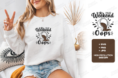 Weekend Oops Coffee SVG PNG JPG Funny Spilled Cup Art Product Image 2