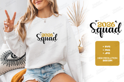 New Year 2026 Squad SVG Shirt Design Product Image 2