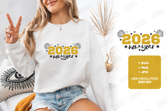 Happy New Year 2026 SVG Shirt Design Product Image 2