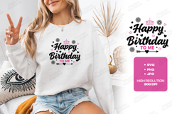 Happy Birthday To Me SVG for T-Shirt and Craft Projects Product Image 2