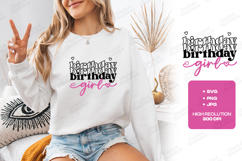 Birthday Girl SVG for T-Shirt and Craft Projects Product Image 2