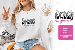 Birthday Queen SVG for T-Shirt and Craft Projects Product Image 2