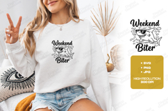 Weekend Biter Shark SVG Funny Summer Craft Design Product Image 2