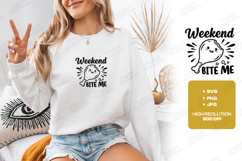 Weekend Bite Me Chicken SVG PNG JPG Funny Food Art Product Image 2