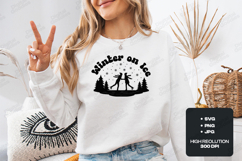 Winter on Ice SVG, Retro Skating Scene Christmas PNG Product Image 2