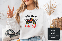 Bike Yeah I Am Eigth Motorbike Birthday Kids Shirt Design Product Image 2