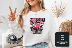 Somebody's Loud Mouth Football Mom SVG Gameday PNG Design Product Image 2