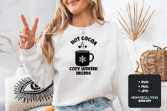Hot Cocoa Cozy Winter Begins SVG | Christmas Mug Cut File Product Image 2