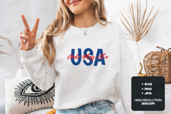 God Bless the USA SVG - Patriotic Independence Day Cut File Product Image 2