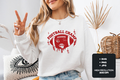 Football Champ Dripping Ball SVG | Sporty Winking Face PNG Product Image 1