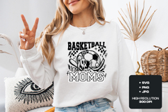 Basketball Moms SVG - Edgy Skull Multi-Sport Gameday PNG Product Image 2