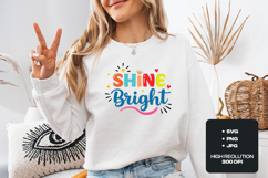 Shine Bright SVG - Colorful Inspirational Nursery Art Product Image 2