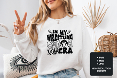 In My Wrestling Era SVG Retro Groovy Wrestling Mom Design Product Image 2