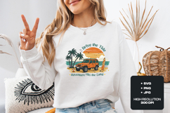 Drive the Tide SVG - Off-Road Beach Jeep Summer Cut File Product Image 1
