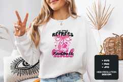 Football Girls SVG - No Need Referees Pink Bow Design Product Image 2