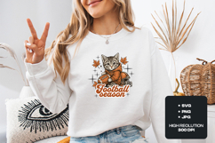 Football Season Kitten Sports Graphic Product Image 1