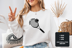 Tennis Champ SVG Retro Racket Logo Sublimation Cut File Product Image 2