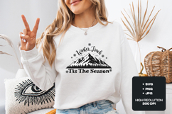 Winter Track Tis The Season Mountain SVG Holiday Product Image 2