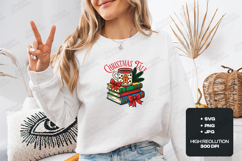Christmas Tale Mug SVG | Holiday Books &amp; Hot Chocolate Product Image 1