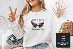 Mardi Gras Wings SVG - Soar In Style Fleur De Lis Art Product Image 1