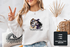 The Mirror Never Lies SVG - Gothic Witch Skeleton Reflection Product Image 2