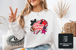 Game Play Football SVG - Retro Spirit Day Varsity Graphic Product Image 1