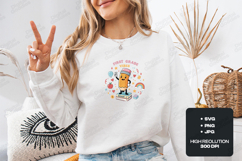 First Grade Vibes SVG - Kawaii Pencil Teacher Cut File Product Image 1