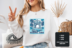 Habana Cuba SVG Retro Classic Car Tropical Vacation PNG Product Image 2