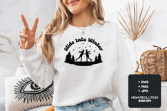 Glide Into Winter Skating PNG, Retro Ice Skater SVG Art Product Image 2