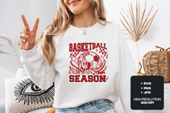 Basketball Season Multi-Sport Skulls and Bats Graphic Product Image 2
