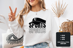 Sports Sports SVG | Athletic Visor Hat Cut File Product Image 2
