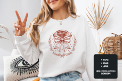 Football Girls SVG - Coquette Bow &amp; Laurel Wreath Design Product Image 1