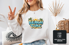 Retro Beach Time SVG - Tropical Summer Vacation Design Product Image 2
