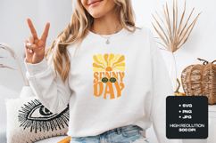 Retro Groovy Sunny Day SVG Summer T-Shirt Illustration Product Image 2