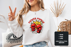 Power Punch SVG - Retro Boxing Gloves Action Sports PNG Product Image 2