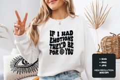 Skeleton Hand If I Had Emotions PNG | Retro Goth Valentine Product Image 1