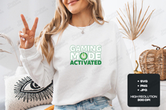 Gaming Mode Activated SVG - Gamer Power Button Shirt Design Product Image 2