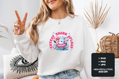 Cute Shark SVG - Cutest Shark Afloat Summer Flamingo Art Product Image 2