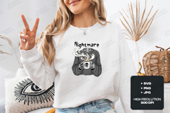 Nightmare Coffee SVG - Skeleton Sweater Ghost Halloween File Product Image 2